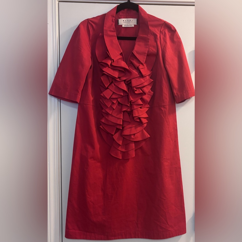 Marni Ruffle Mini Dress